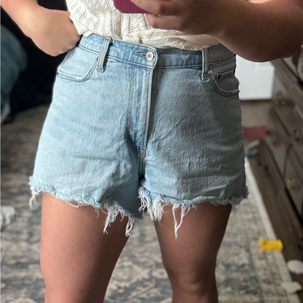 Abercrombie & Fitch Light Blue Denim Shorts